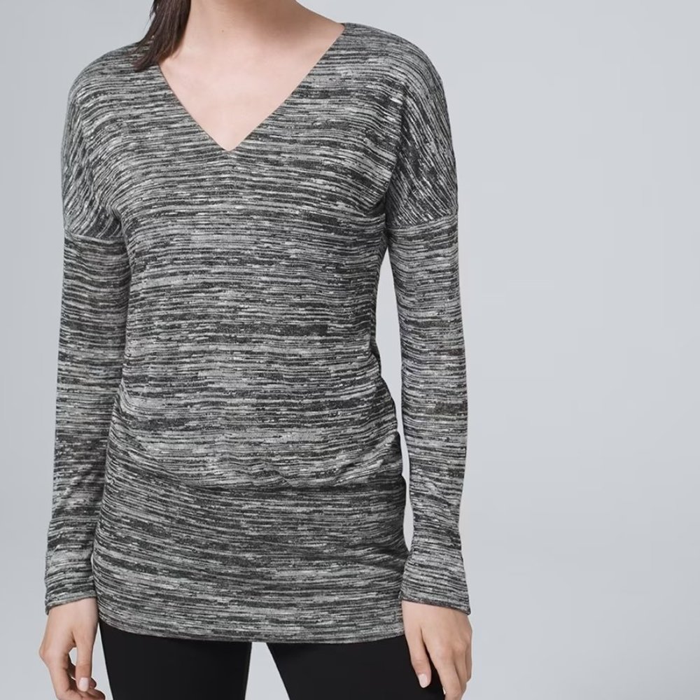 NWOT White House Black Market Knit Tunic L
